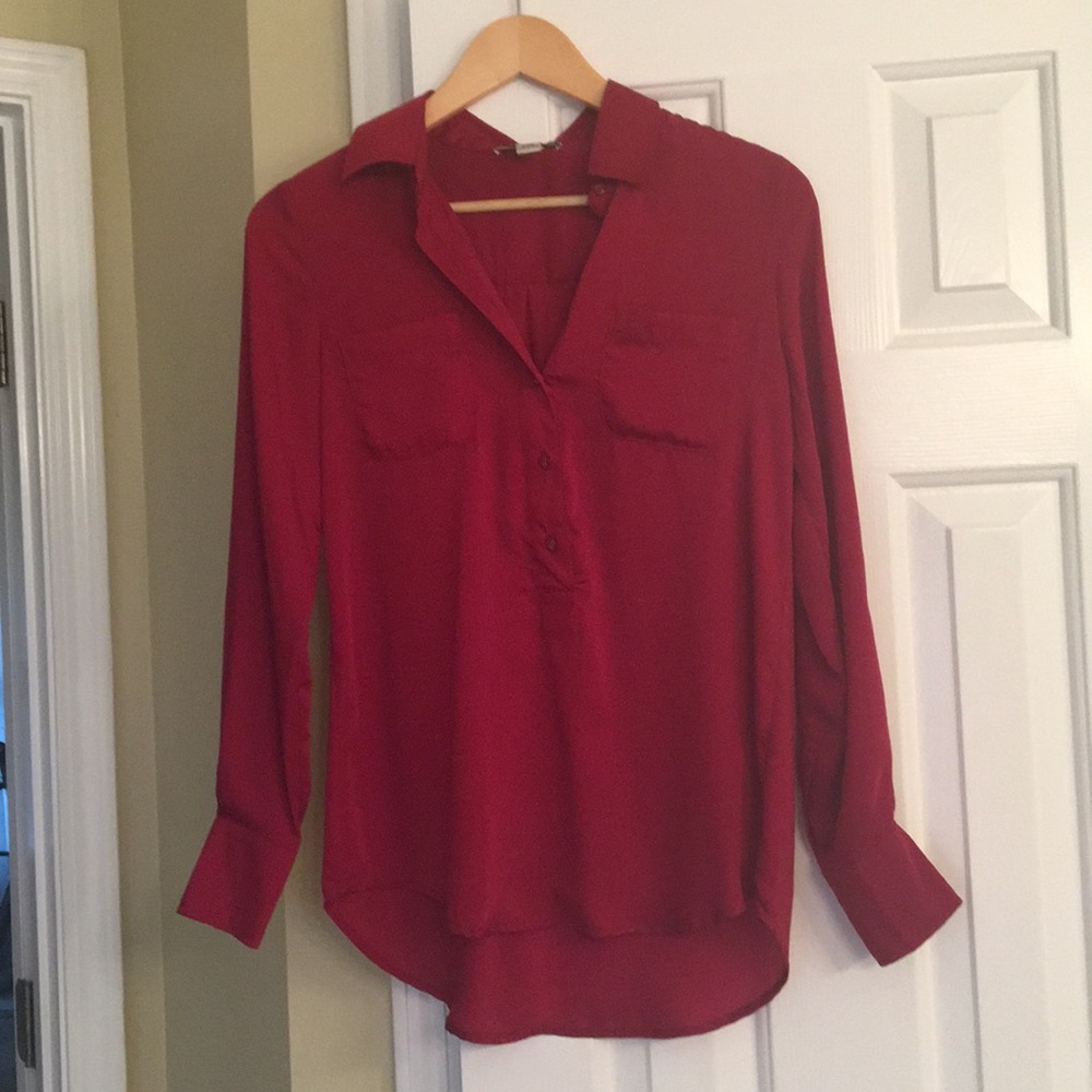 Red blouse